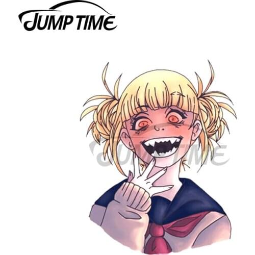 Jump Time 13 x 9.5cm Toga Anime Girl Boku No Hero My Hero Academia Car Stickers Decals Waterproof Scratch-proof Vinyl Car Wrap