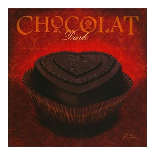 Free shipping dark chocolate still life canvas prints oil painting printed on canvas cafe wall art decoration stickers picture