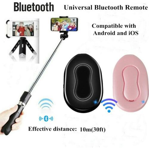 Wireless Bluetooth Phone Camera Remote Control Shutter For Selfie Stick Monopod Bluetooth 4.0 Phone Camera Shutter Selfie
