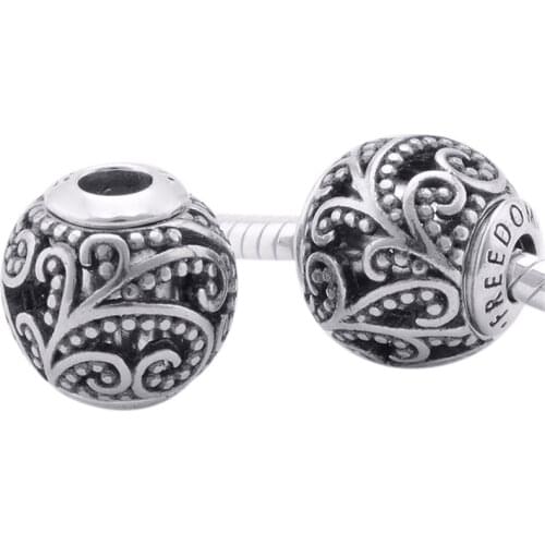 Freedom Beads Fits for Pandora Essence Bracelets 925 Sterling Silver Jewelry Charms Free Shipping