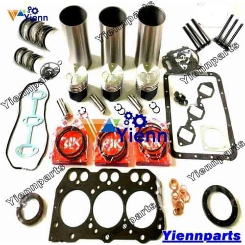 For Yanmar 3D76E Overhaul Rebuild Kit with valve 719717-92670 119717-22080 Set Tractor Engine Spare