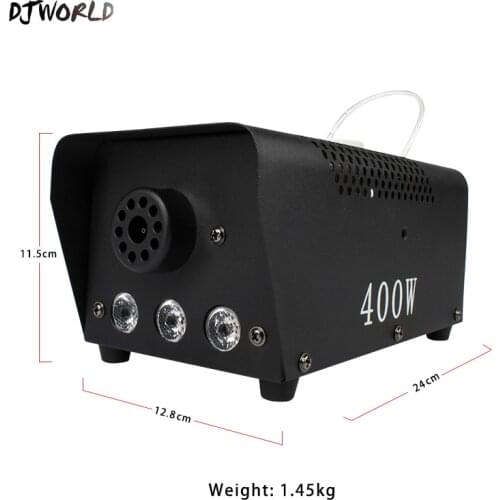 DJworld Fast Shipping Disco RGB 400W/900W Smoke Machine Remote Fogger Ejector DJ Christmas Party Stage Concert