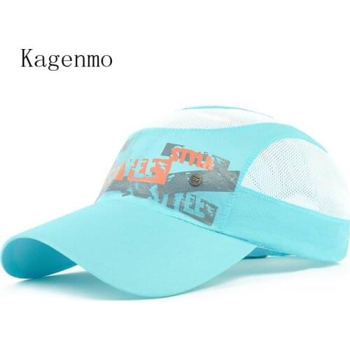 Kagenmo 7-12 Year New Summer Sport Mesh Baseball Cap Quick-Drying Cap Boy and Girl Hat Outdoor Sun Quick Dry Breathable Hats