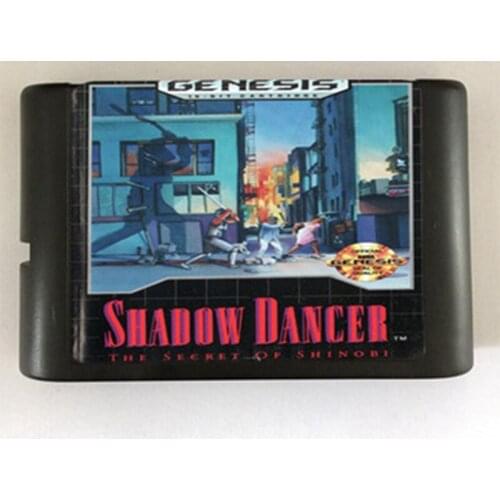 Shadow Dancer Game Cartridge Newest 16 bit Game Card For Sega Mega Drive / Genesis System