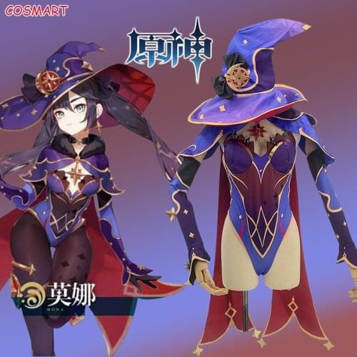 Genshin Impact Mondstadt Mona Cosplay Costume Game Suit Lovely Uniform Halloween Party Outfit For Women Girls 2021 NEW