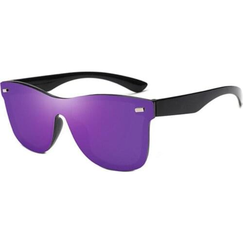 Trend Brand One-piece All-match Meter Set One-piece Glasses Fashion Riding Reflective Sunglasses Rice Nails Ladies Sunglasses