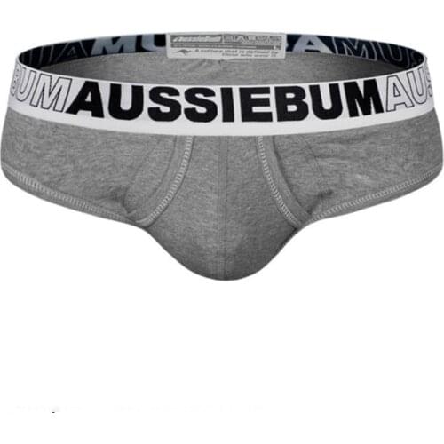Aussiebum jockstrap New Mens U-convex Pocket Cotton Pants Bottom Big Pocket Pants Mens Sports Breathable Low Waist briefs