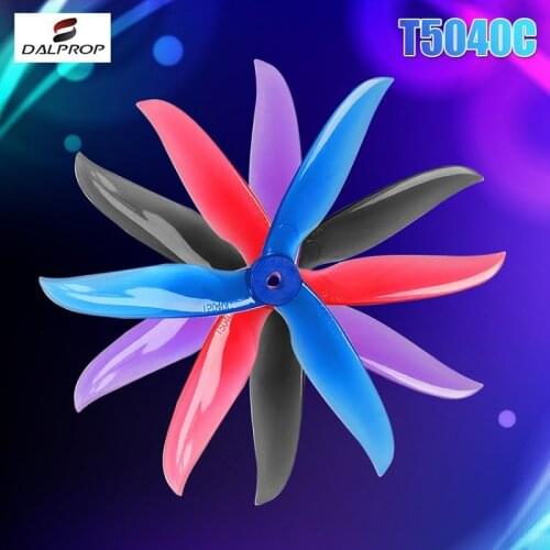 Upgraded DALPROP CYCLONE T5040C PRO 5040 5x4x3 3-blade POPO Propeller CW CCW for RC Drone FPV Racing