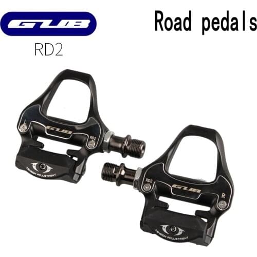 GUB RD2 Aluminum Alloy Bicycle Pedals Self-locking Pedal Chrome Molybdenum Steel MTB Mountain Road Bearing Pedals Bicycle Parts