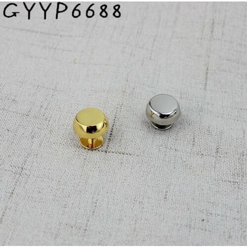 4colors High Quality Binding Screws Nail Rivets Leather Copper Craft Belt Wallet Solid Screws DIY