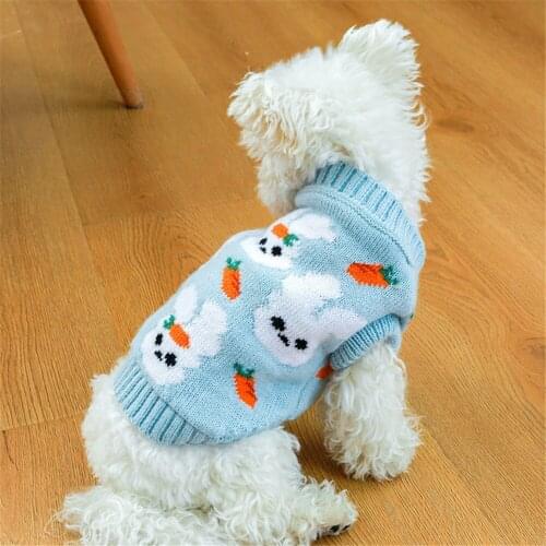 Dog Winter Clothes Cute Knitted Pet Clothes For Small Medium Dogs Chihuahua Costume Pet Sweater Warm Puppy Jacket Outfit Vest