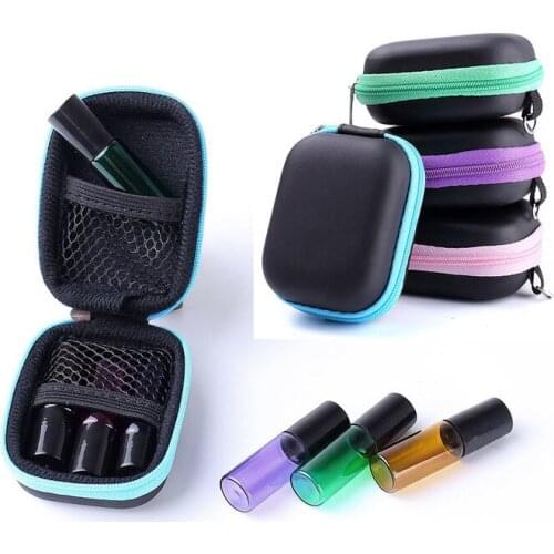 1pc Portable Essential Oil Container Bag Essential Oil Storage Case Shock-proof Travel Rganizer for 5ML Oil Bottle Storage Bag