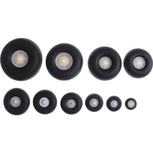 2pcs Tail Wheel Rubber PU Plastic Hub 1" - 3.5" Inch For RC Airplane Replacement Parts Quality Remote Control Toy Parts