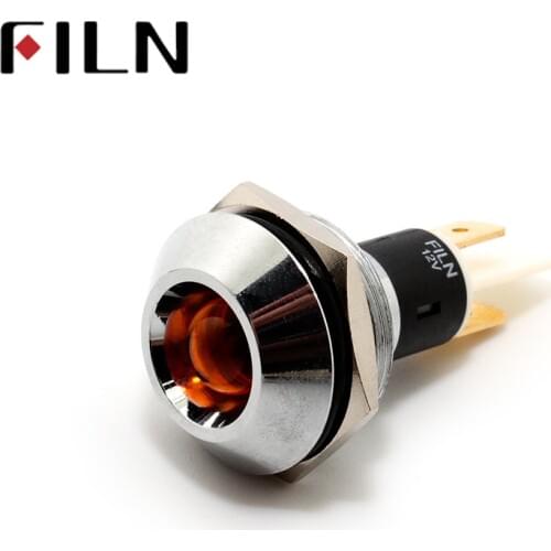 220v indicator light FILN 6v 24v 110v 220v 36v 48v red yellow blue green white led metal signal lamp with terminal