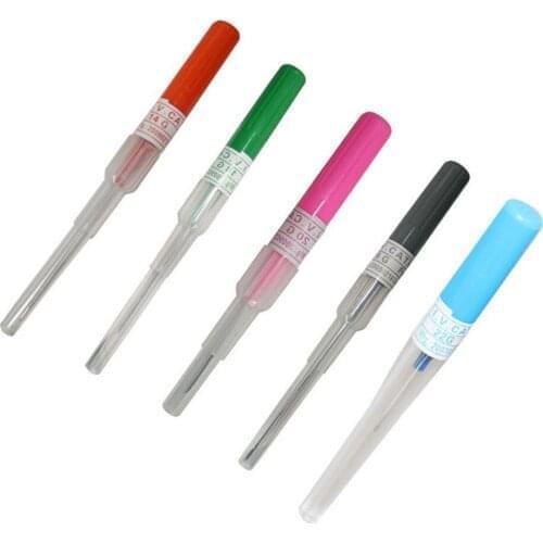 50pcs/lot Disposable I.V Catheter 14G 16G 18G 20G 22G Punch Needles Sterile Body Piercing Needles Sterile Tattoo Needles