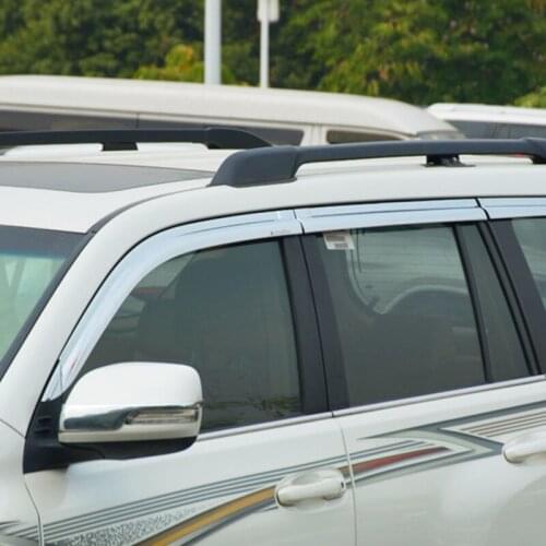 6 PCS Front Car Window Wind Sun Rain Visor Deflectors Tinted Windows Shield For Toyota land cruiser prado 2009-2020