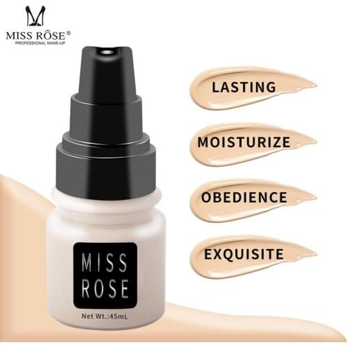 6Color 45ml Soft Matte Liquid Concealer Foundation Long Wear Oil Control Waterproof Cream Base Foundation Makeup