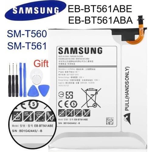 SAMSUNG Original Tablet EB-BT561ABE EB-BT561ABA 5000mAh battery For Samsung Galaxy Tab E T560 T561 SM-T560 Tablet Battery +Tools