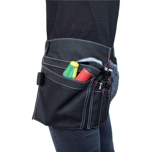 Canvas Apron Waist Adjustable Tool Bag Multi-pocket Electrician Overalls