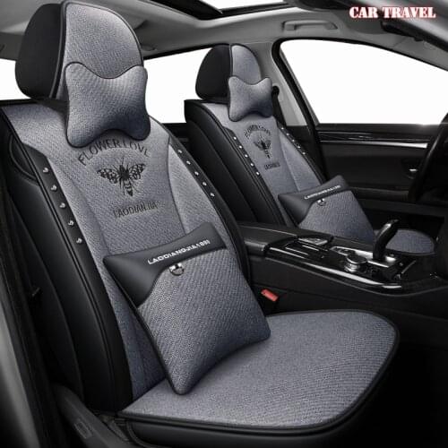 CARTRAVEL flax car seat covers for Ford Focus 2 3 Fushion Ranger mondeo Fiesta Edge Explore Kuga fiesta fusion car seats