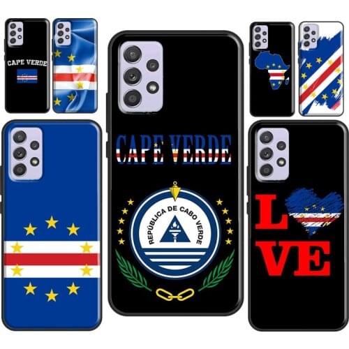 Cape Verde Flag Coat of Arms For Samsung A21S A20e M31S A71 A51 A41 A31 A11 A70 A50 A12 A32 A42 A52 A72 Phone Cover