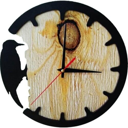 CajuArt Woodpecker Themed Decorative Wall clock Wall clock relogio de parede настенные часы horloge murale