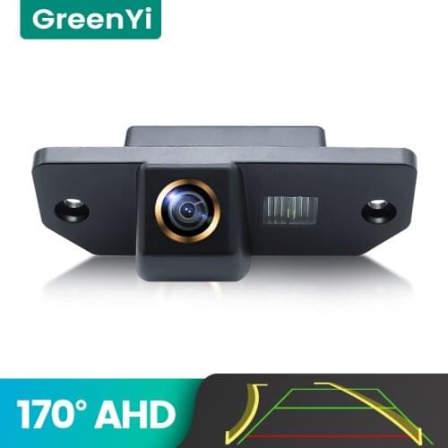 GreenYi 170° AHD 720P Trajectory Car Rear View Camera For Ford Focus 2 Sedan C-Max Mondeo Night Vision Reverse Vehicle Parking