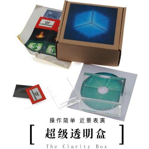 The Clarity Box By David Regal (DVD+Gimmick) Close-Up Street Stage Cards Toys Mentalism Accessories Magic Tricks Props gimmicks