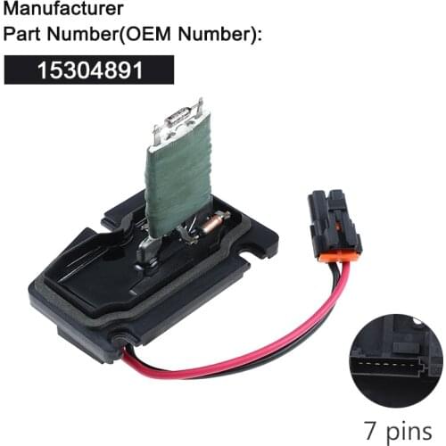 Heater A/C HVAC Blower Motor Resistor 15304891 15393829 For Buick Century Regal Chevrolet Impala Pontiac Oldsmobile