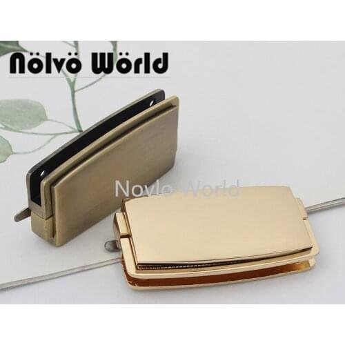 Nolvo World 2-10 pieces 5 colors 54*27mm luggage lock fashion handbag lock bag push lock accessories
