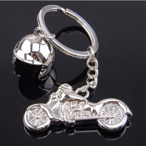Fashion Metal Motorcycle Helmet Key Chain Ring Gadgets For Men Trinket Scooter Keychain On Bag Male Jewelry Party Gift Souvenir