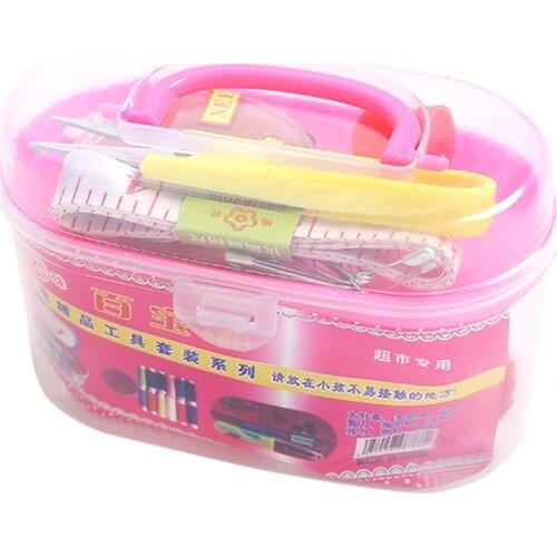 Sewing Thread Box Set Sewing Accessories for Home Travel Easy to Carry Durable NW