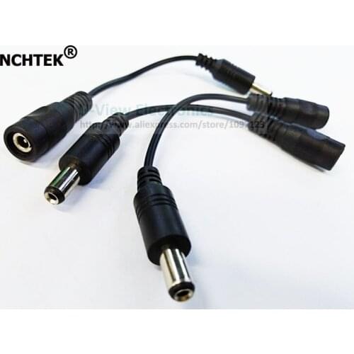 NCHTEK DC 5.5x2.1mm Male To DC 3.5*1.35mm Female Power Connector Cable About 10CM/Free DHL Shipping/200PCS