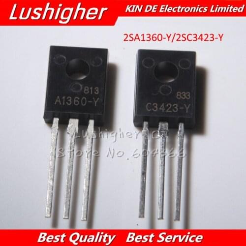10pcs 2SA1360 TO-126 2SC3423 TO126 New Original (5pcs A1360 + 5PCS C3423 )