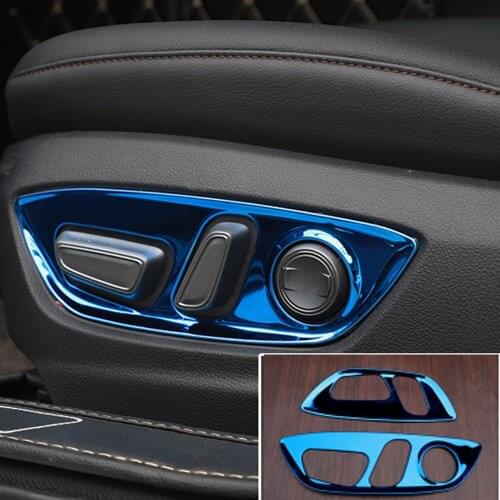Car Seat Adjustment Switch Panel Trim Decoration Cover Plate for Toyota Deluxe Edition 8th Camry 2018 2019 accessories styling