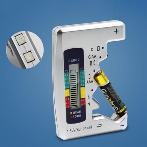 BT-168D Digital Battery Tester Battery Capacitance Diagnostic Tool LCD Display Check AAA AA Button Cell Universal Tester