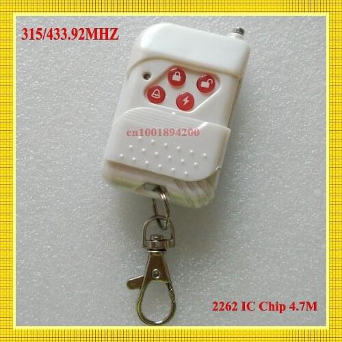 Remote controller for alarm system(433MHZ/2262/4.7) RF Transmitter factory Special price For professional 4Button White Cover