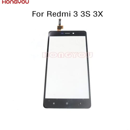 10PCS/Lot For Xiaomi Redmi 3 3S 3X Touch Screen Sensor LCD Display Digitizer Front Outer Glass Front Panel 5.0"