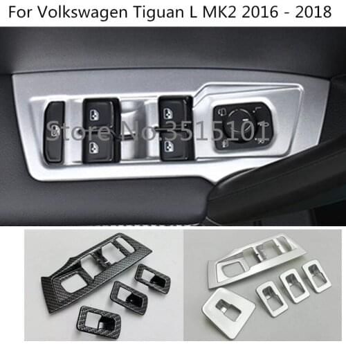Door Window Glass Inner Panel Armrest Lift Switch Button Frame For Volkswagen VW Tiguan L TiguanL MK2 2016 2017 2018 2019 2020