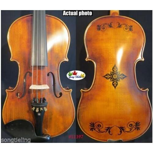 Strad style SONG Brand Master 15 "viola,big sound,beautiful drawing back #11397