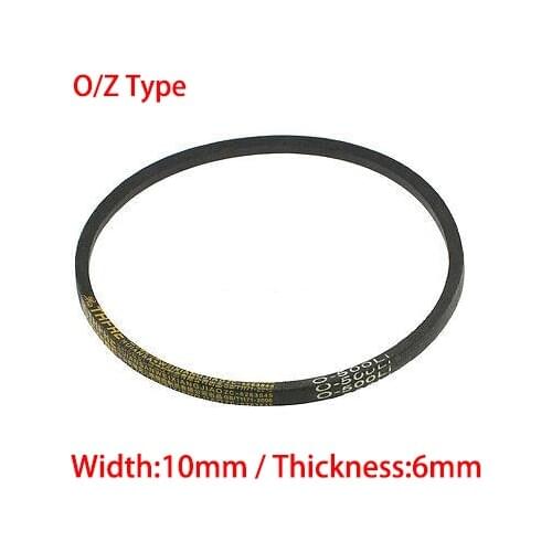Z/O 1651 1676 1702 10mm Width 6mm Thickness Rubber Groove Cogged Machine Drive Transmission Band Wedge Rope Vee V Timing Belt