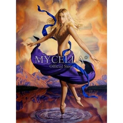 Woman 5D Diy Diamond Painting Cross Stitch Kit Diamond Embroidery Sexy Girl Diamond Mosaic Full Round Rhinestone Home Decor Gift