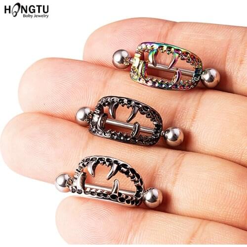 1 Pair Colorful Nipple Piercing Barbell 14G Nipple Ring Shield Stainless Steel Nipple Rings for Women Girl Gift Piercing Jewelry