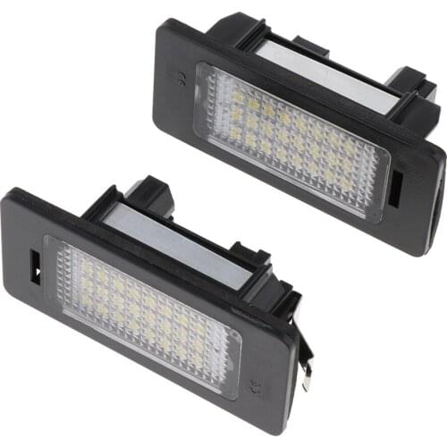 2x Polycarbonate Car LED License Plate Tag Light for BMW 1/3/5 Series