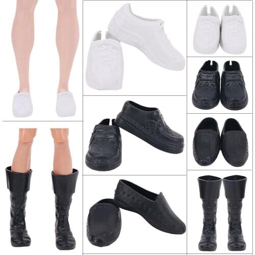 4Pairs Doll Boots Shoes Fashion Casual Mixed Styles Shoes for Barbie Friend ken Doll Clothes Suit Accessories Girl`s Toy Russia