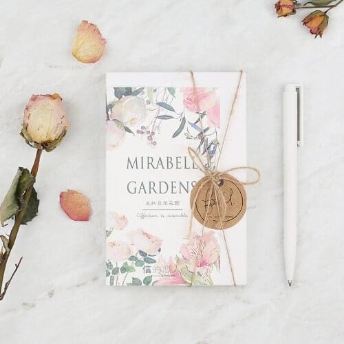 5.6x3.7inch 30pcs/box Vintage Secret Flower Garden Postcard Fashion Flowers Birthday Wish Greeting Writing Postcard Stationery
