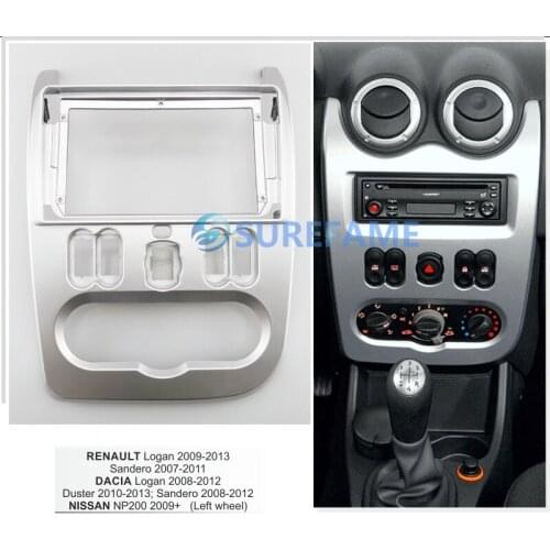9 inch Car Fascia Radio Panel for NISSAN NP200 2009+ Dash Kit Install Facia Console Bezel 9inch Adapter Plate Trim