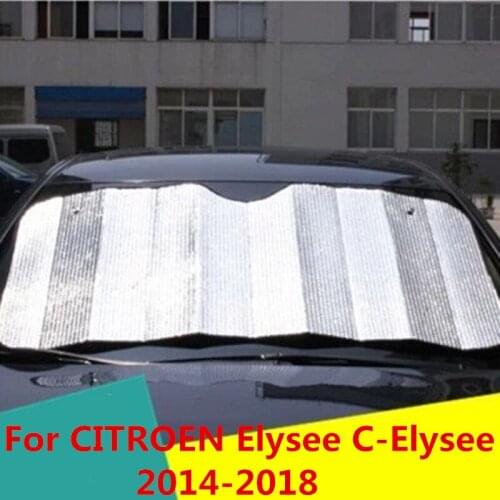 Car Styling Awnings Shelters Window Visors rain eyebrow Interior decoration Accessories For CITROEN Elysee C-Elysee 2014-2018