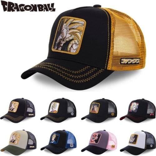 New Brand DRAGON BALL Animation All Styles Snapback Cotton Baseball Cap Men Women Hip Hop Dad Mesh Hat Trucker Hat Dropshipping