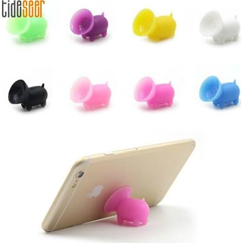 Colorful Mobile Phone Cute Fat Pig Subber Sucker Holder Stand for iPhone Pad Tablet For Xiaomi Samsung All Smartphones 2000pcs
